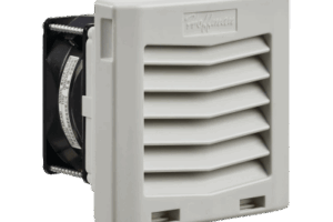 Ventilador Con Filtro de Montaje Lateral HF04, Con Flujo de Aire de 21 CFM, 115 Vca, Color Gris Claro