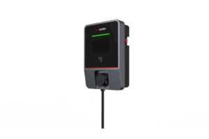 Estación de Carga AC para Vehículos Eléctricos Montaje en Pared / 22 kW / IEC62196-Type2 / 7" LCD / Protecciones Múltiples / IP55 IK07 / 4G-WiFi-Ethernet / OCPP Compatible