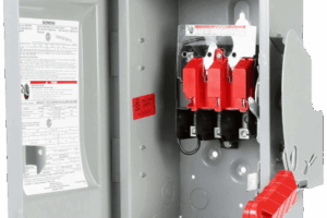 Interruptor de Seguridad HNF364, 600Vca, 3 polos, 200 Amp, sin portafusibles, Nema 1.