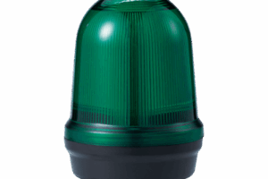 LED con patrones fijo/intermitente, estroboscópico y simulación rotatorio, Color Verde de 110-220 VCA