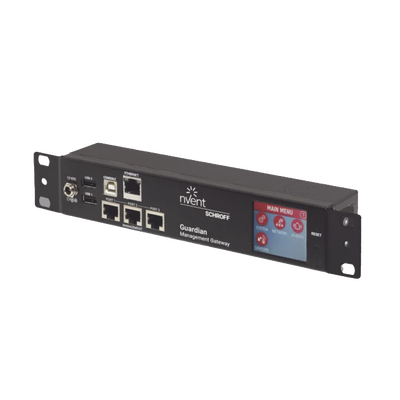 Gateway de Monitoreo Ambiental / 1U / 48 Sensores / 3 Puertos RJ45 / Alcance 40 m (131.2 ft) / LCD Táctil / SNMP / BACnet / Modbus