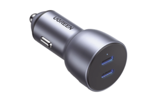 Cargador de Auto USB-C / 40W Total / 20W por Puerto / PD 3.0 / 12-24 VCD / Aleación de Aluminio