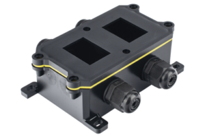 Caja de Plástico ABS/PA66 para Interruptores AccessPRO / Compatible con los Interruptores APB-0 Series / IP65 / 4 Puertos de Conexión