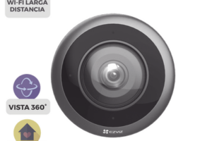 Cámara WiFi Panorámica Fisheye 360° / Resolución 3K+ / Visión Nocturna IR 10m / Detección IA Humana / Doble Banda 2.4-5GHz / Audio Bidireccional / Almacenamiento MicroSD 512GB / H.265
