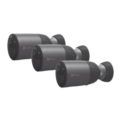 Cámara IP Wi-Fi de Batería / 3 Megapixel / Full HD / Detección IA Personas y Vehículos / Audio Bidireccional / NVR Wi-Fi 8 Canales / Movimiento 360°