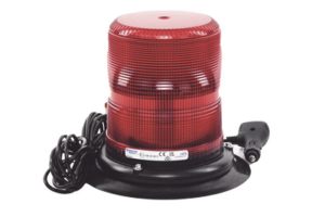 Baliza LED de Advertencia / SAE Clase I / 12-24 VDC / 11 Patrones de Destello / Montaje Magnético / 7" de Altura