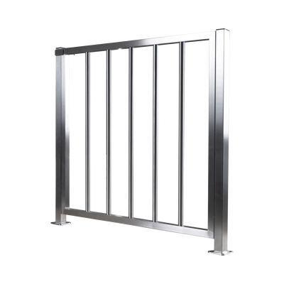 Puerta de Medio Cuerpo / Acero Inoxidable / 100 cm (3.3 ft) Ancho / 90 cm (2.9 ft) Alto / Control de Acceso