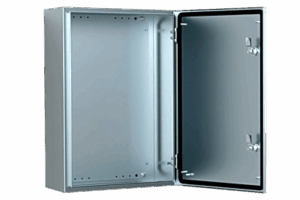 Gabinete de Acero Inoxidable / IP66 / 600x400x210 mm (23.6x15.7x8.3 in) / 2 Cerraduras / Placa Montaje 2 mm