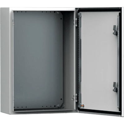 Gabinete de Pared Exterior / IP66 / NEMA 4/12/13 / IK10 / Acero 1.5 mm / 300 x 250 x 155 mm (11.8 x 9.8 x 6.1 in) / Bisagras Ocultas 130°