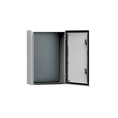 Gabinete de Pared Exterior / IP66 NEMA 4/12/13 / IK10 / Acero 1.5 mm / 250 x 200 x 155 mm / Bisagras Ocultas 130°