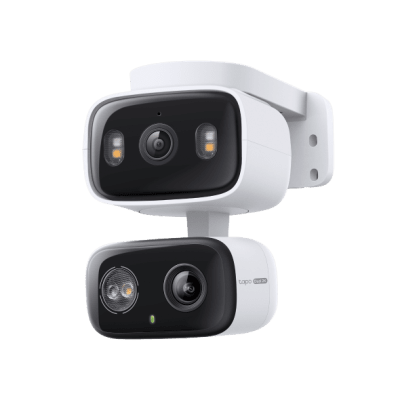 Cámara IP Dual PTZ / Dual Lente 2K+2K / 3 Megapixel cada lente / Seguimiento Sincronizado / Visión Nocturna a Color / IP65 / Audio Bidireccional