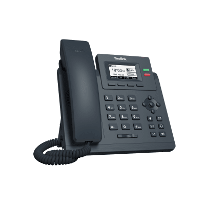 Teléfono IP Empresarial / 2 Líneas SIP / Pantalla LCD 2.3" / Dual Puerto Gigabit / PoE / Voz HD / Conferencia 5 Vías