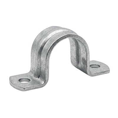 Abrazadera Tipo Omega / Conduit Pared Gruesa 4" (102 mm) / Acero Pregalvanizado / Fijación Tornillo #12 / 0.18 kg