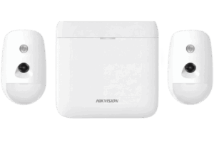 Kit de Alarma Inalámbrica / 48 Zonas / 2 PIRCAM con Videoverificación / Batería de Respaldo 12 h / Inmunidad a Mascotas 30 kg / Comunicación 433 MHz