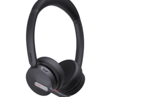 Diadema Bluetooth / Cancelación de Ruido con 3 Micrófonos / Bluetooth 5.3 / Alcance 50 m (164 ft) / Batería 35 Horas / Certificación Microsoft Teams
