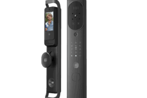 Cerradura Inteligente Multibiométrica / Reconocimiento Facial + Venas Palma + Huella Digital / Teclado Numérico + Tarjetas IC + NFC / Pantalla HD 4.5 Pulgadas / Wi-Fi 2.4 GHz / Doble Batería 6500 mAh / App Smart