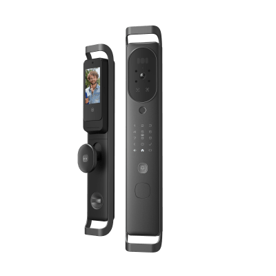 Cerradura Inteligente Multibiométrica / Reconocimiento Facial + Venas Palma + Huella Digital / Teclado Numérico + Tarjetas IC + NFC / Pantalla HD 4.5 Pulgadas / Wi-Fi 2.4 GHz / Doble Batería 6500 mAh / App Smart