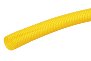Tubo Corrugado Abierto Fiberrunner, para Protección de Cables, 1.50 in (38.1 mm) de Diámetro, 3.1 m de Largo, Color Amarillo