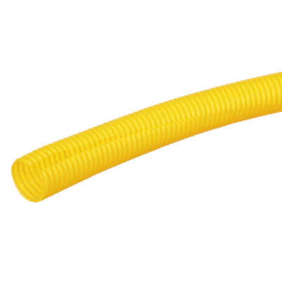 Tubo Corrugado Abierto Fiberrunner, para Protección de Cables, 1.50 in (38.1 mm) de Diámetro, 3.1 m de Largo, Color Amarillo