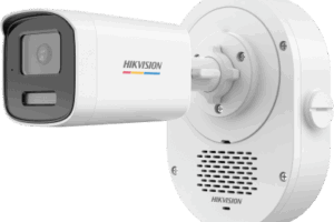Bala IP 4 Megapixel / ColorVu 3.0 + SoundMax / Lente 4 mm / Dual Light 50 mts (164 ft) IR + Luz Blanca / Bocina + Micrófono Integrados / AcuSense Lite / Exterior IP67 / WDR 120 dB / PoE / Micro SD