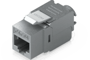 Keystone Jack Cat6A Tipo Toolless para Terminación sin Herramientas, Instalación Snap-In en Patch Panel, Paquete con 12 Piezas