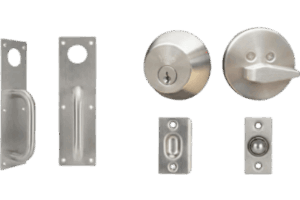 Kit Jaladera / Cerrojo B500P Llave Mariposa / Resbalón Pestillo de Bola Ajustable / Acero Inoxidable y Cromo
