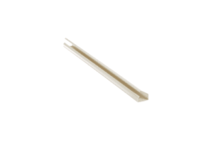 Canaleta LD10 de PVC rígido, con cinta adhesiva para instalación sin herramientas, de 38.4 x 24 x 2438 mm, Color Blanco Mate