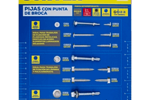 Muestrario de Pijas Punta de Broca.