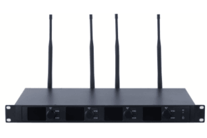 Receptor Micrófono Inalámbrico Digital UHF | Transmisión Digital U-Band pi/4-DQPSK | Distancia 80 mts | Encriptación de Audio | 2197 Ecualizaciones | 15625 Efectos de Reverberación | Pantalla LCD