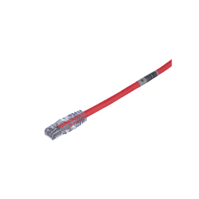 Cable de Parcheo TX6, UTP Cat6, 24 AWG, CM/LSZH, Color Rojo, 1 ft