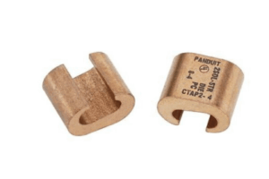 Conector de compresión tipo C StructuredGround, Conductor de cobre 1/0 Awg - 2/0 Awg, 1pz.