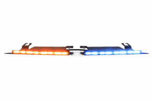 Visera Interior Rojo-Blanco/Azul-Blanco 144 LED Con Luces De Penetración incluye Bracket Ford Police Interceptor, Necesario agregar CZMATSIBSYS