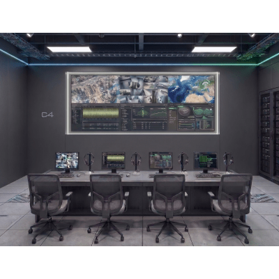 Kit Videowall 3x2 / 6 Pantallas 55" Full HD / Decodificador 16CH 4K / Montaje de Pared / Hikvision