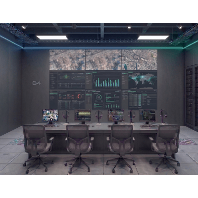 Kit Videowall 3x3 / 9 Pantallas 55" Full HD / Decodificador 16CH 4K / Montaje de Pared / Hikvision