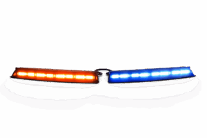 Visera Interior Universal Tricolor Rojo/Azul/Blanco 144 LED Con Luces De Penetración Sin Bracket, Necesario agregar CZMATSIBSYS