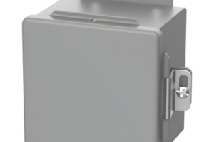 Gabinete de Bisagra Continua CH / NEMA Tipo 12 / 6 x 4 x 3 in (152 x 102 x 76 mm) / Acero Dulce / Gris / Abrazaderas Atornilladas / Montaje en Pared