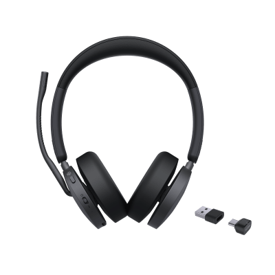 Diadema Inalámbrica Bluetooth / Cancelación de Ruido ANC Híbrida / 6 Micrófonos / Alcance 50 m (164 ft) / Autonomía 65 h / USB-C/A / Bluetooth 5.3