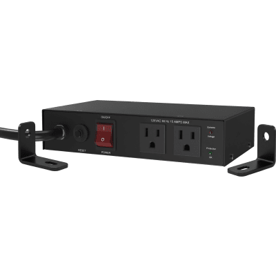 Acondicionador de Voltaje / Entrada 120 Vca / 2 salidas @ 120 Vca NEMA 5-15R / 1,800 W / 15 A / Supresión de Picos / Filtro de Ruido EMI/RFI / Sin bracket