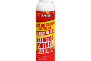 Extintor Aerosol Portátil / Agente Encapsulador Micelar / 250 ml / NFPA 18A / Fuegos Clase A, K y Li / Descarga 35 s / Biodegradable