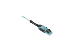 Jumper de Fibra Óptica / Multimodo 50/125 OM4 / LC-LC Uniboot Duplex / LSZH / Aqua / 3 m (9.84 ft)