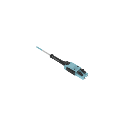 Jumper de Fibra Óptica / Multimodo 50/125 OM4 / LC-LC Uniboot Duplex / LSZH / Aqua / 3 m (9.84 ft)