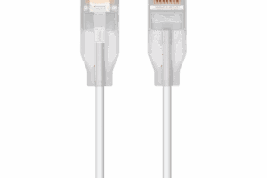 Patchcord UniFi Etherlighting? de 30 cm (11.81 Pulgadas), hasta 10G / Soporta hasta PoE+++ / Conector RJ45 Transparente para Mejores Efectos de Luz con Switches USW PRO MAX