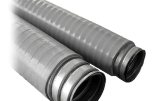 Tubo Flexible tipo Liquidtight de 1/2" (13 mm) / Acero + PVC /  Rollo de 20 Metros.