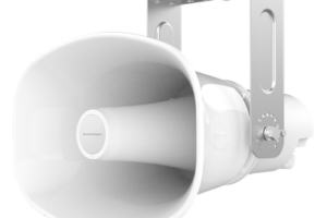 Altavoz Bocina SIP/Multicast Bidireccional / 50W Alta Potencia / IP66 Exterior / 3 Micrófonos con IA / PoE++ / 126 dBA Máximo