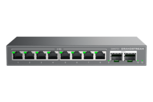 Switch L2 Lite Administrable / 8 Puertos Ethernet 2.5 Gbps / 2 Puertos SFP+ 10 Gbps / VLAN / QoS / Montaje Escritorio o Pared