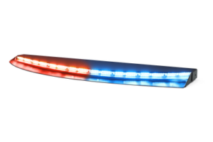Luz de Advertencia LED Interior / Montaje en Vidrio Trasero / Dual Color Rojo/Azul / 96 LED / 12-24V DC / Diseño Encubierto