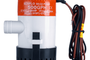 Bomba de Achique Sumergible / 500 GPH (1,893 LPH) / 12V CD / No Automática / Anti-Airlock / Sellos Herméticos / Filtro Removible
