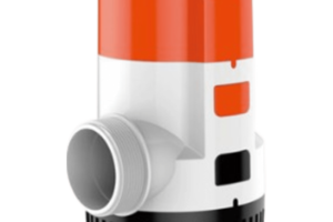 Bomba Sumergible Eléctrica Marina / 12V DC / 3700 GPH (14,000 LPH) / No Automática / Protección Anti-Aire / Puertos Rectos o 90° / Sellos Herméticos Marinos