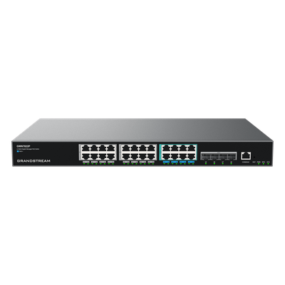 Switch PoE Multigigabit Capa 3 / 24 Puertos PoE (16x 1G, 8x 2.5G) / 4x SFP+ / PoE++ 60W / Stacking 4 Unidades / IPv6