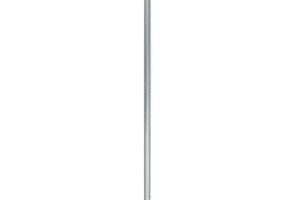 Poste de Esquina de Acero Galvanizado / Diámetro 1" / Longitud 100cm / Forma Redonda / Espacio para 5 Aisladores Esquina / Incluye Tapa / Peso 0.8 KG